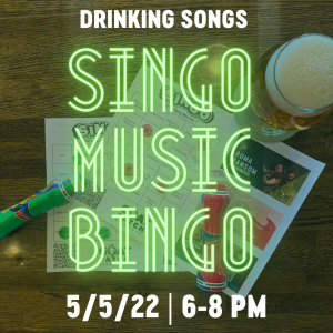 SINGO Music Bingo: Drinking Songs presented by Goat Patch Brewing Company at Goat Patch Brewing Company, Colorado Springs CO