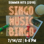 SINGO Music Bingo: Summer Hits (2019) presented by Goat Patch Brewing Company at Goat Patch Brewing Company, Colorado Springs CO