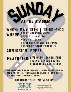 Sunday at the Stadium presented by Forge Evolution at UCHealth Park, Colorado Springs CO