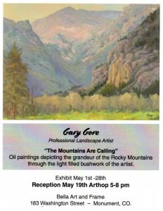 ‘The Mountains Are Calling’ presented by Bella Art and Frame at Bella Art and Frame Gallery, Monument CO