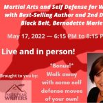 Write Brain: Martial Arts and Self Defense for Writers with Bernadette Marie presented by Pikes Peak Writers at Knights of Columbus Hall, Colorado Springs CO