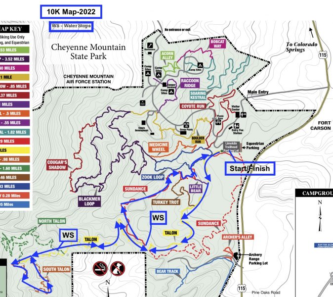 Gallery 2 - A 25K map of Cheyenne Mountain State Park