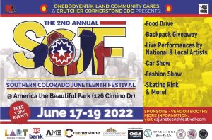 Southern Colorado Juneteenth Festival presented by 719Nightlife at America the Beautiful Park, Colorado Springs CO