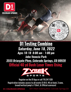 D1 All Sport Testing Combine presented by Theater Guide at ,  