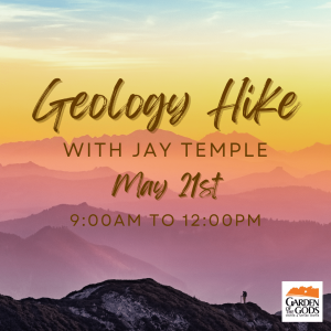 Geology Hike with Jay Temple presented by Garden of the Gods Visitor & Nature Center at Garden of the Gods Visitor and Nature Center, Colorado Springs CO
