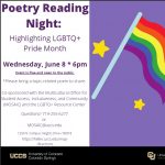 Heller Center Poetry Reading Night: Pride Month (LBGTQ+) presented by Heller Center for Arts and Humanities at UCCS at UCCS - The Heller Center, Colorado Springs CO