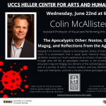 Heller Salon Series: Dr. Colin McAllister presented by Heller Center for Arts and Humanities at UCCS at UCCS - The Heller Center, Colorado Springs CO