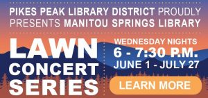 Manitou Springs Library Lawn Concerts: High Mountain Duet presented by Pikes Peak Library District at ,  