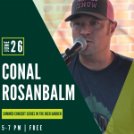 Summer Music Series in the Beer Garden: Conal Rosanbalm presented by Goat Patch Brewing Company at Goat Patch Brewing Company, Colorado Springs CO