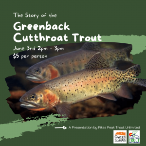The Story of the Greenback Cutthroat Trout presented by Garden of the Gods Visitor & Nature Center at Garden of the Gods Visitor and Nature Center, Colorado Springs CO