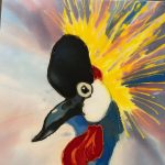 Gallery 3 - Crowned Crane on Silk by Mary Gorman