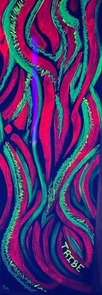 Gallery 4 - A neon blacklight abstract creation.