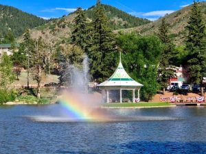 Gazebo Lake Park located in Green Mountain Falls CO