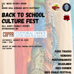 Back to School Culture Fest presented by Ashley Cornelius at ,  