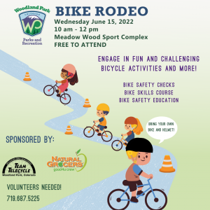 Bike Rodeo presented by City of Woodland Park at ,  
