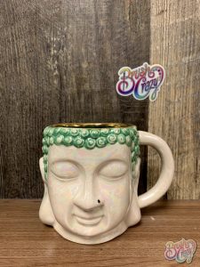 Buddha Mug Gold and Pearl presented by Brush Crazy at Brush Crazy, Colorado Springs CO