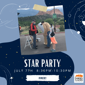 Star Party presented by Garden of the Gods Visitor & Nature Center at Garden of the Gods Visitor and Nature Center, Colorado Springs CO