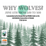 Why Wolves in Colorado? presented by Garden of the Gods Visitor & Nature Center at Garden of the Gods Visitor and Nature Center, Colorado Springs CO