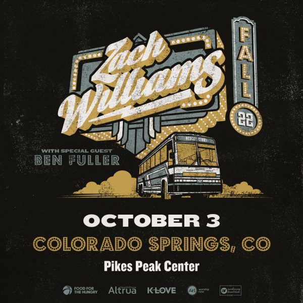 Zach Williams presented by Pikes Peak Center for the Performing Arts at Pikes Peak Center for the Performing Arts, Colorado Springs CO