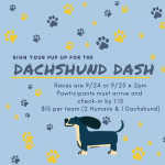 Gallery 4 - A flyer for the Dachshund Dash races.
