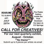 CALL FOR CREATIVES: Art Exhibition presented by Perk Downtown at The Perk- Downtown, Colorado Springs CO