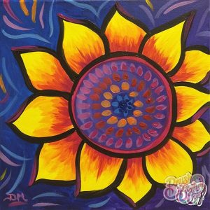 Sunflower Joy Mini Class presented by Brush Crazy at Brush Crazy, Colorado Springs CO