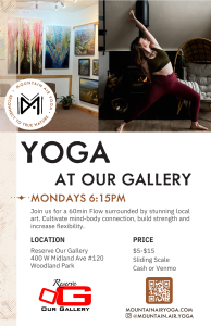 Yoga at Our Gallery presented by Theater Guide at ,  