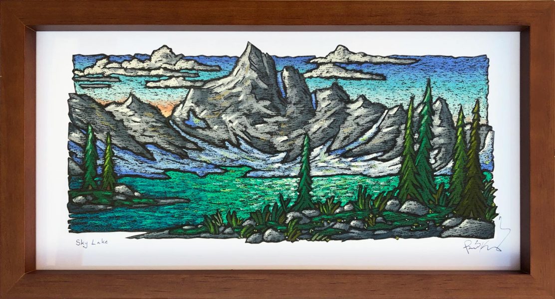 Gallery 2 - A painting of mountains by Patrick Kochanasz.