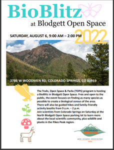 BioBlitz presented by City of Colorado Springs Parks, Recreation & Cultural Services at ,  