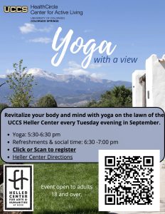 Yoga Night presented by Heller Center for Arts and Humanities at UCCS at UCCS - The Heller Center, Colorado Springs CO