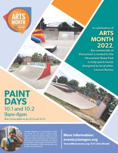 Monument Skate Park Mural Project presented by Town of Monument at ,  