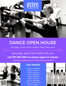 Springs Dance West Open House presented by Springs Dance at ,  