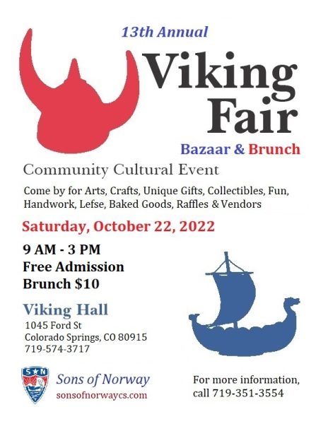 Viking Fair Bazaar & Brunch presented by Fjellheim Lodge, Sons of Norway at Viking Hall, Colorado Springs, Colorado Springs CO