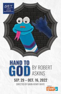 ‘Hand to God’ presented by Springs Ensemble Theatre at Springs Ensemble Theatre, Colorado Springs CO