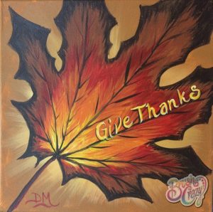 ‘Give Thanks’ Painting Class presented by Brush Crazy at Brush Crazy, Colorado Springs CO