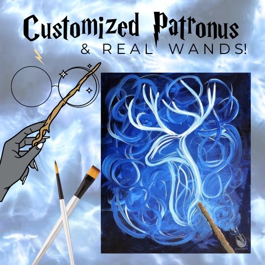 Paint Your Own Patronus + Wand Making presented by Painting With a Twist: West at Painting with a Twist West, Colorado Springs CO