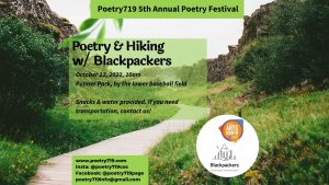 Poetry 719 Festival: Poetry & Hiking with Blackpackers presented by Poetry 719 at Palmer Park, Colorado Springs CO