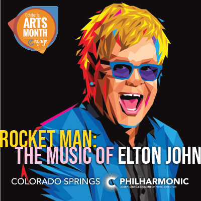 Rocket Man: The Music of Elton John presented by Colorado Springs Philharmonic at Pikes Peak Center for the Performing Arts, Colorado Springs CO