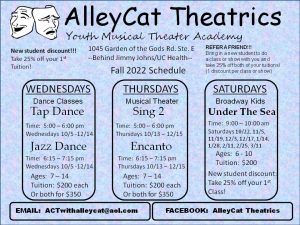 Youth Musical Theater and Dance Classes presented by AlleyCat Theatrics LLC at ,  