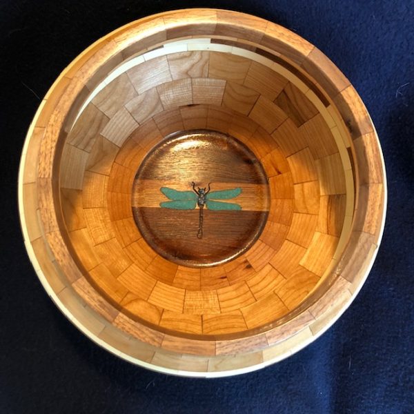 Gallery 3 - A bowl with a dragonfly in the center created by Al Bach