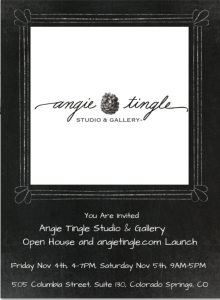 Angie Tingle Studio & Gallery Open House presented by  at ,  