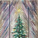 Christmas Tree Glow Painting Class presented by Brush Crazy at Brush Crazy, Colorado Springs CO