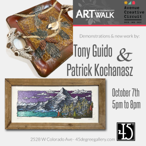 Tony Guido & Patrick Kochanasz presented by 45 Degree Gallery at 45 Degree Gallery, Colorado Springs CO