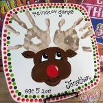 Handprint Reindeer Plate Class presented by Brush Crazy at Brush Crazy, Colorado Springs CO