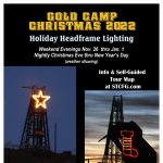 Holiday Headframe Lighting presented by Southern Teller County Focus Group at Victor Lowell Thomas Museum, Victor CO