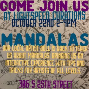 Mandalas In The Making presented by Lightspeed Curations & Workshops at Lightspeed Curations & Workshops, Colorado Springs CO