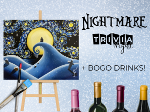 Nightmare Before Christmas Paint & Sip presented by Painting With a Twist: West at Painting with a Twist West, Colorado Springs CO