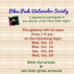 Pikes Peak Watercolor Society Fall Member Show presented by Pikes Peak Watercolor Society at St George's Anglican Church, Colorado Springs CO