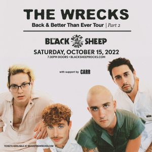 X103.9 Presents The Wrecks presented by The Black Sheep at The Black Sheep, Colorado Springs CO