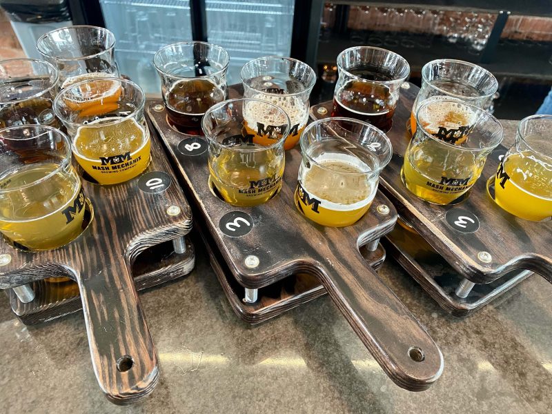 Gallery 2 - Beer flights on brewery tour in Colorado Springs
